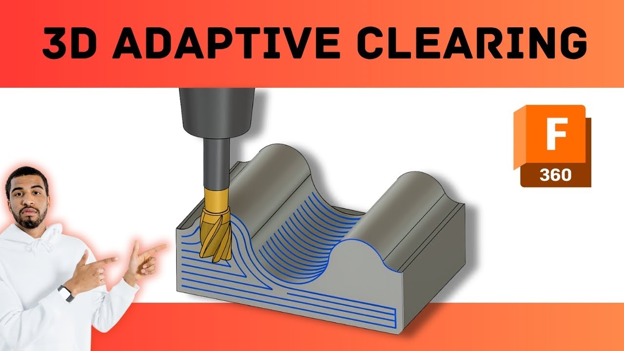3D adaptive clearing operation fusion 360 CAM