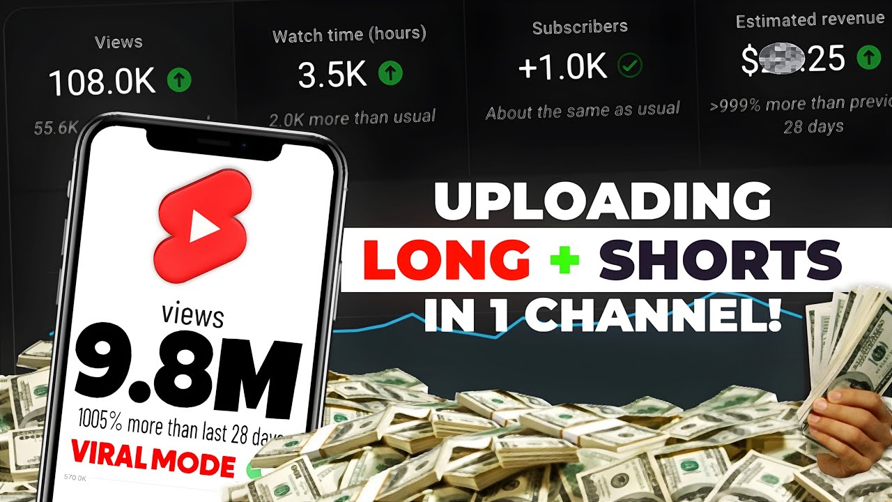 I Uploaded LONG + SHORTS Videos On GAMING CHANNEL 🤯📈