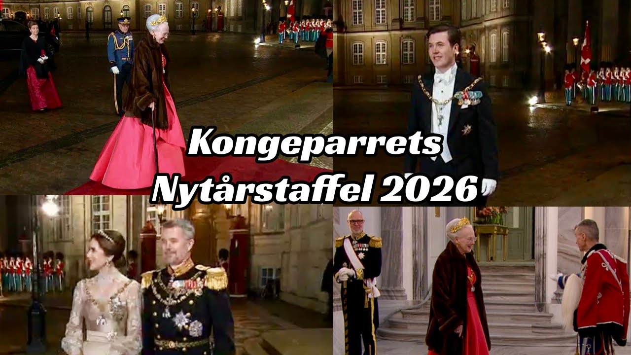 Kongeparrets Nytårstaffel 2026 - Amalienborg