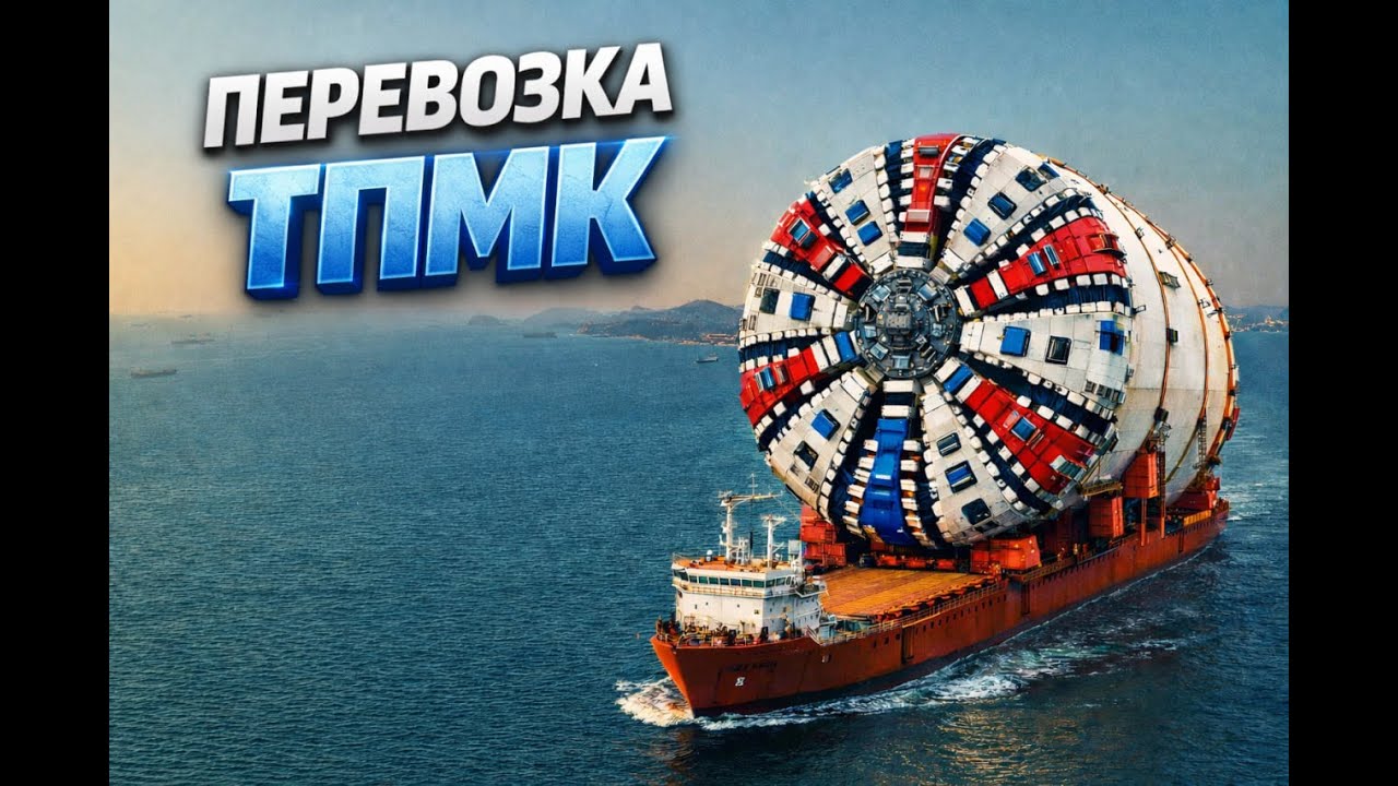 Транспортировка тоннелепроходческого щита.