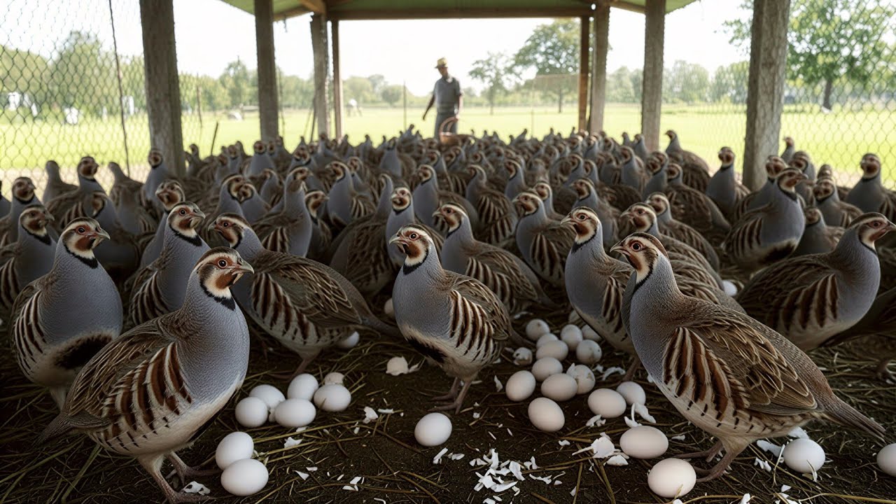 How Millions Of Partridge Are Raised - Partridge Farming Whole Process 