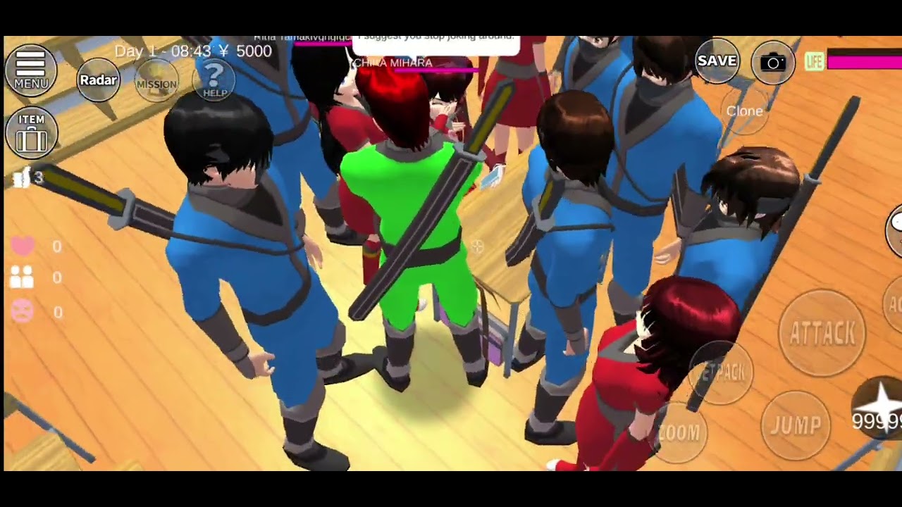 Pasukan Ninja Taiga Vs Yakuza Himawari #sakuraschoolsimulator #サクラスクールシミュレーター