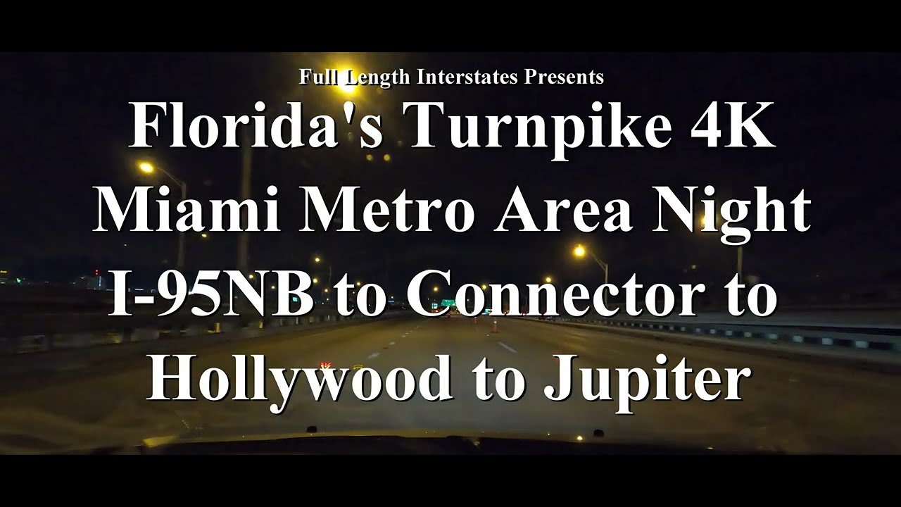 Florida's Turnpike in the Miami Metro Area 4K