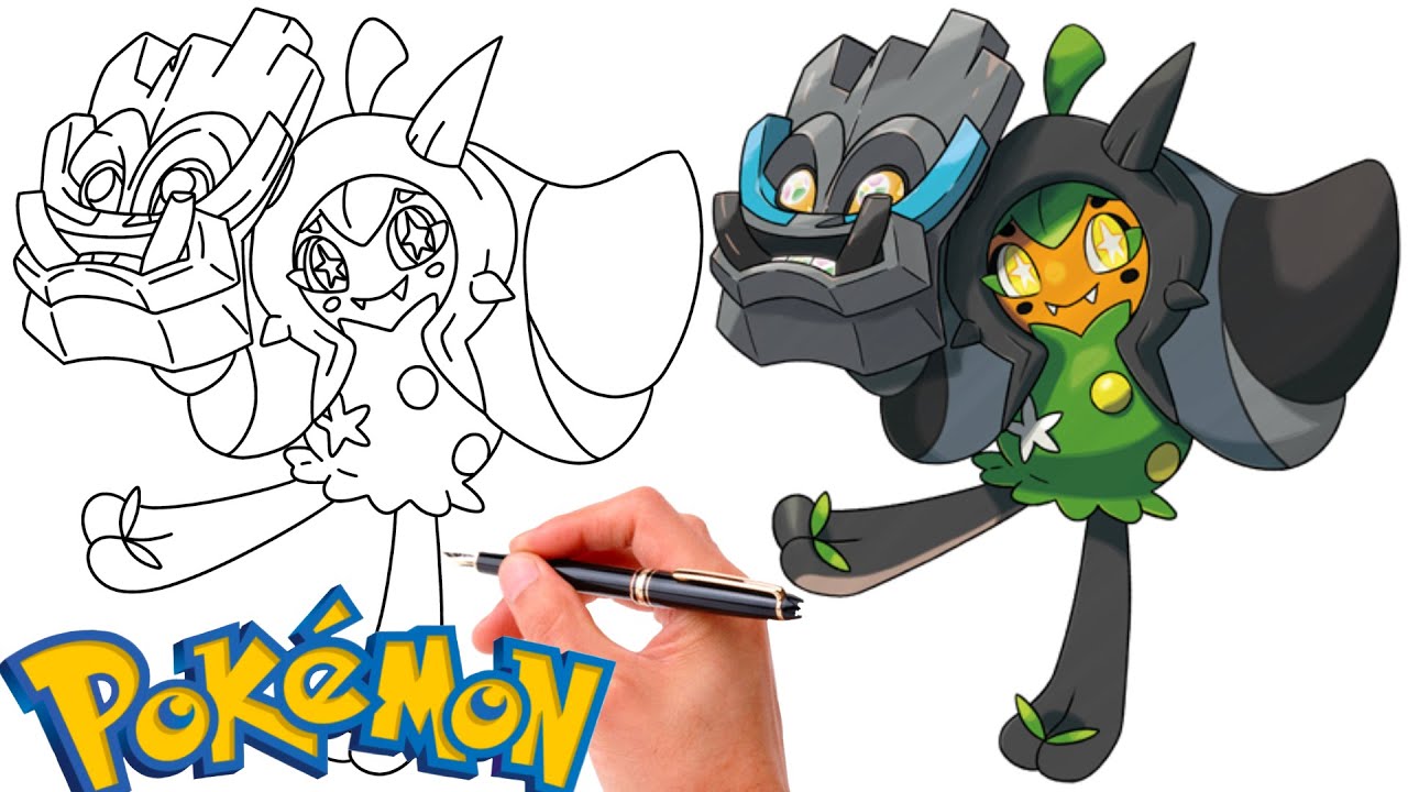 How To Draw Cornerstone Mask OGERPON POKEMON | Ogerpon Pokemon