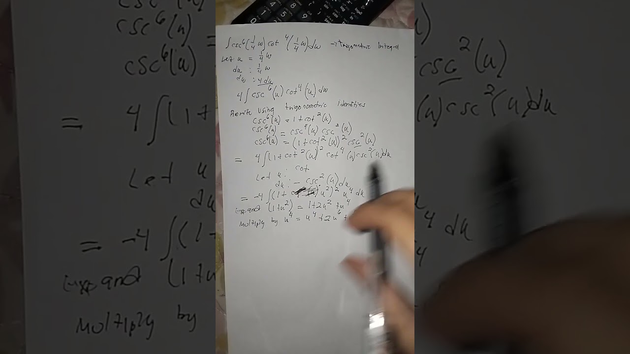 TRIGOMETRIC INTEGRALS