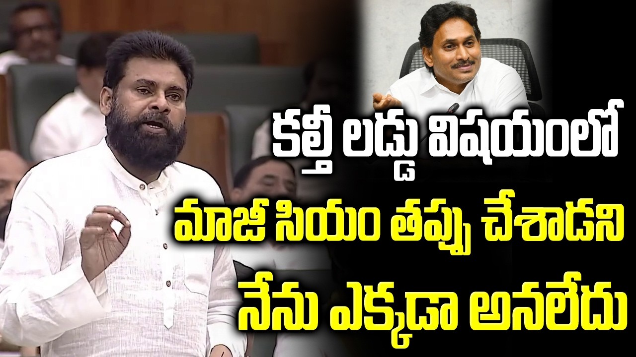 కల్తీ లడ్డు విషయంలో గత ముఖ్యమంత్రి తప్పు చేసాడని నేని ఎక్కడా అనలేదు @guntursitinews