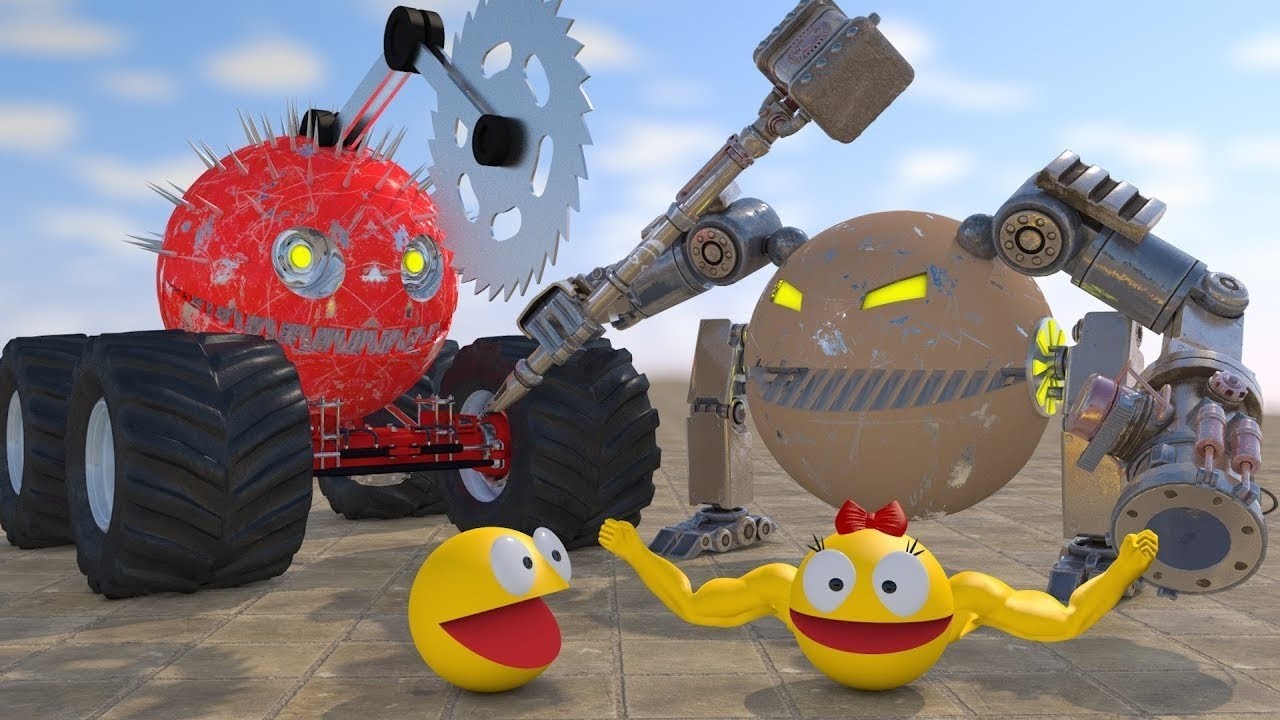 Pacman Universe: Retro Sci-Fi Robot CGI Animation Compilation | 3D Loops & Stylized Robots LIVE