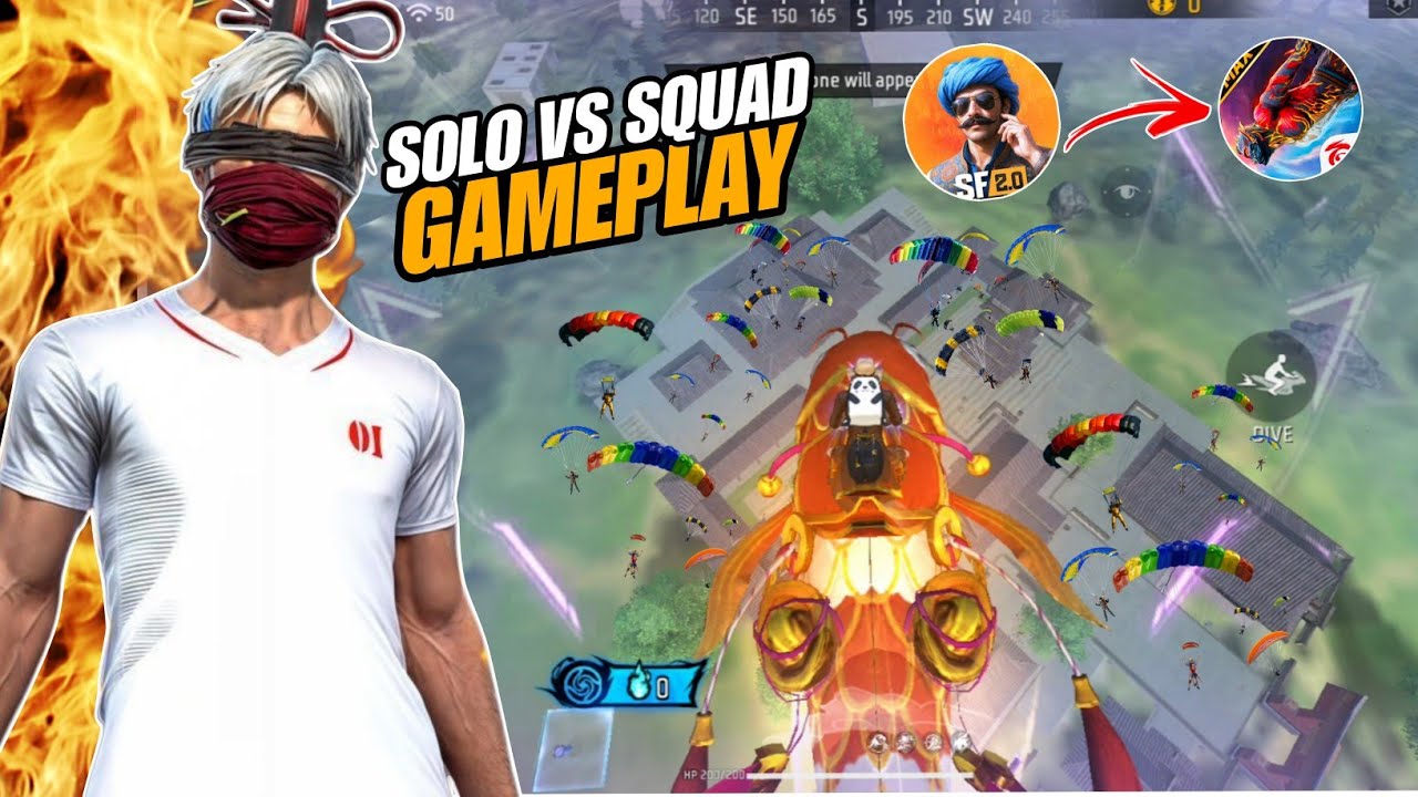 This Is How a Scarfall Player Plays Free Fire 🥶 || Insane Solo Vs Squad 25 Kills Gameplay 😱