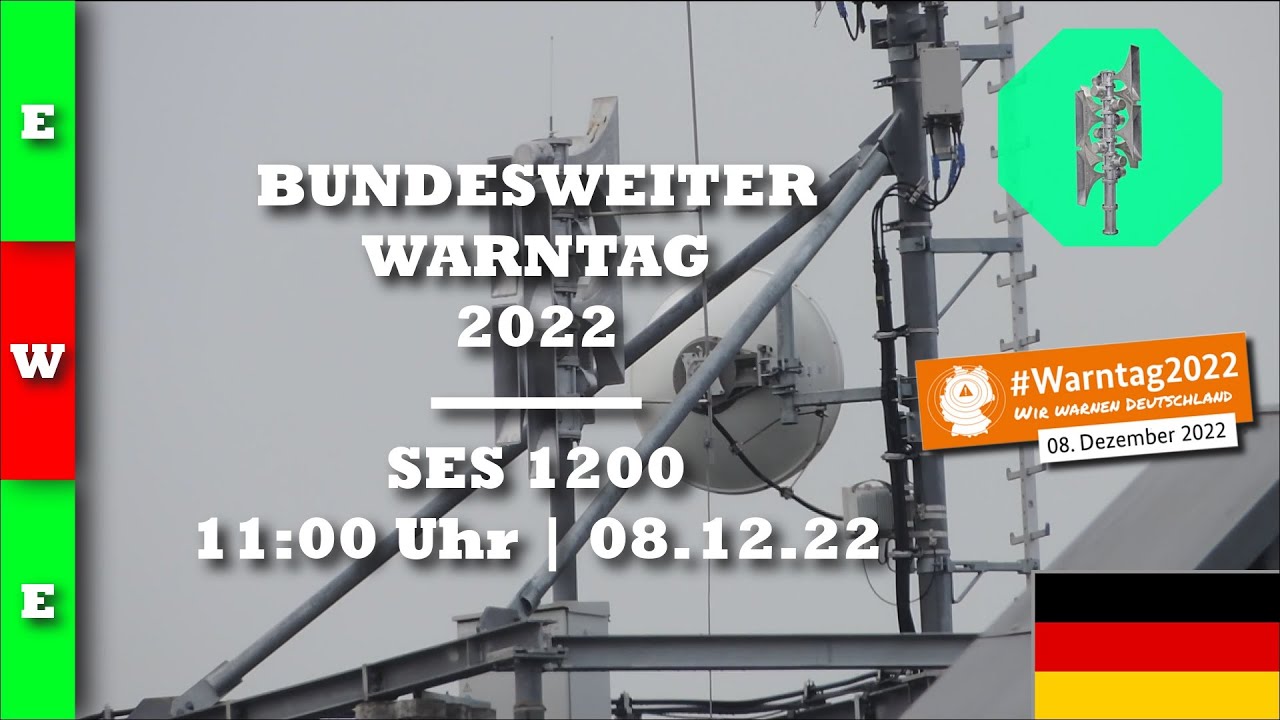 Bundesweiter Warntag 2022 - Sirenenalarm | SES 1200 | #Warntag in Dülken