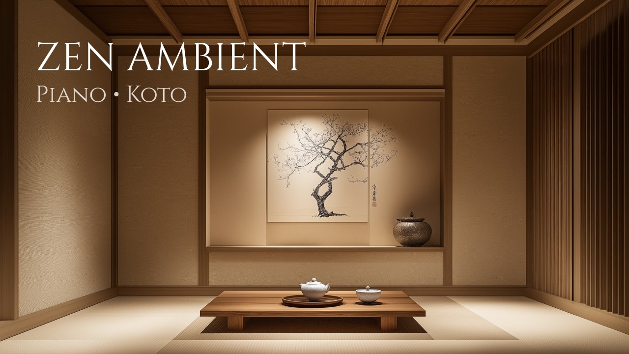 Japanese Ambient Piano | Zen Healing Music with Koto & Shakuhachi