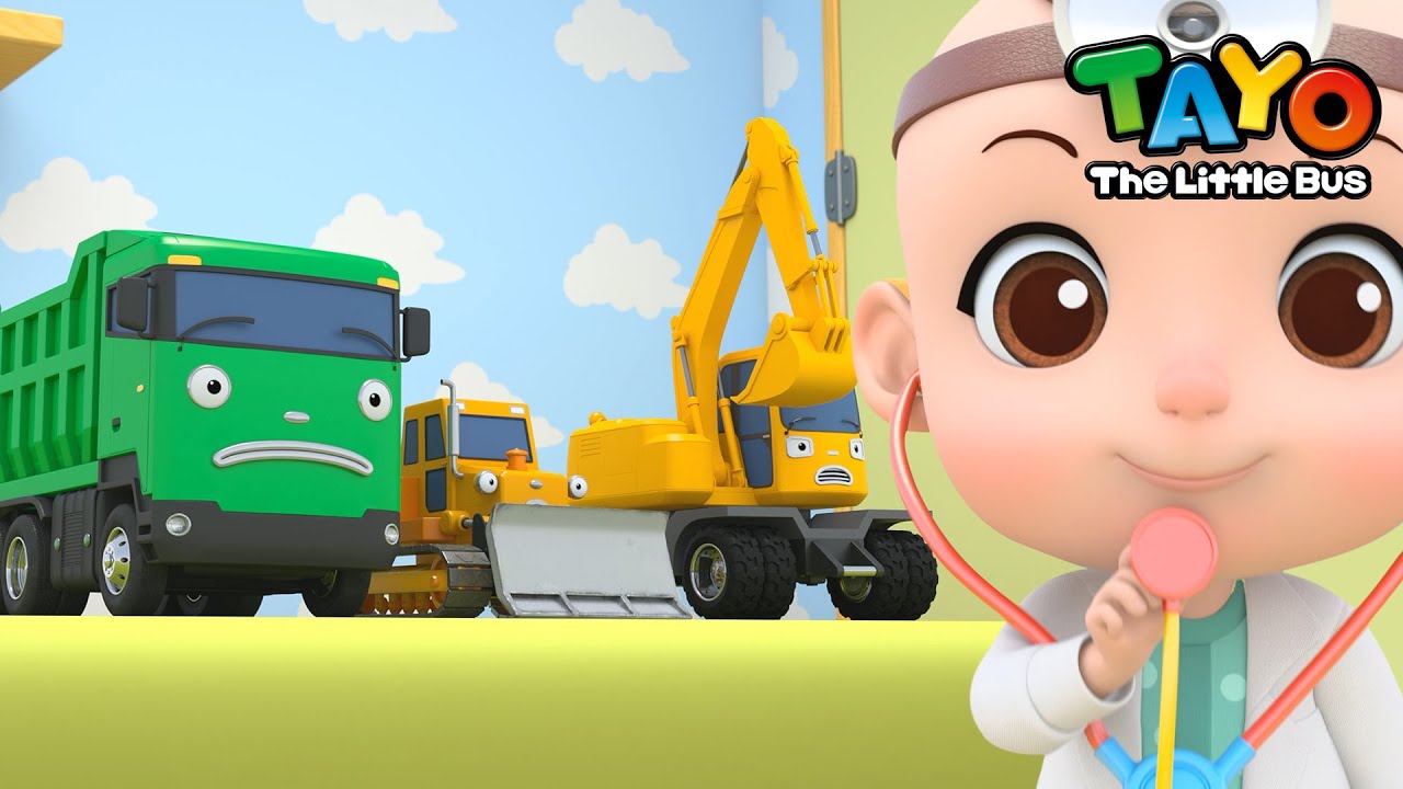 Doctor Checkup Song l Tayo Heavy Vehicles Song l Healthy Habits for Kids l Baby Tayo Kids Songs