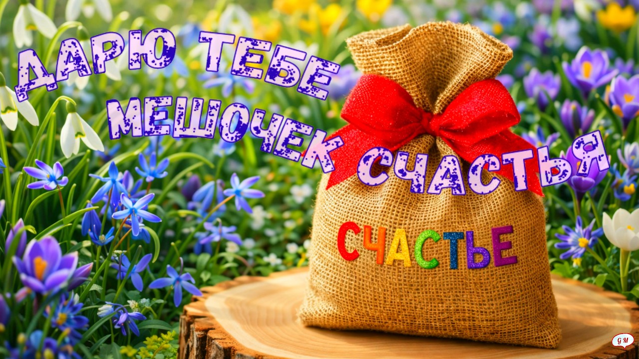 Доброго прекрасного утра! Дарю тебе мешочек счастья!