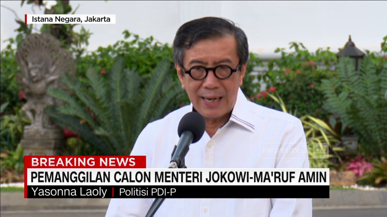 Yasonna Laoly Kembali Jadi Menkumham