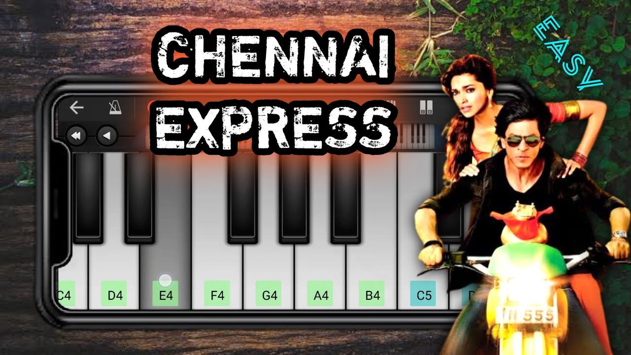 Chennai express 🎵Theme music learn easily on piano🎹 easy lesson with chords 🎵