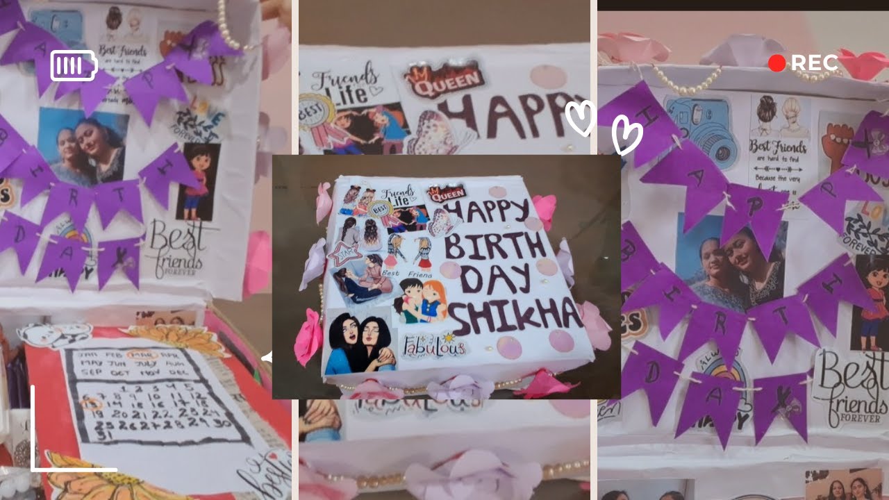 DIY BIRTHDAY HAMPER FOR MY BEST FRIEND🎁💖|  HANDMADE WITH LOVE