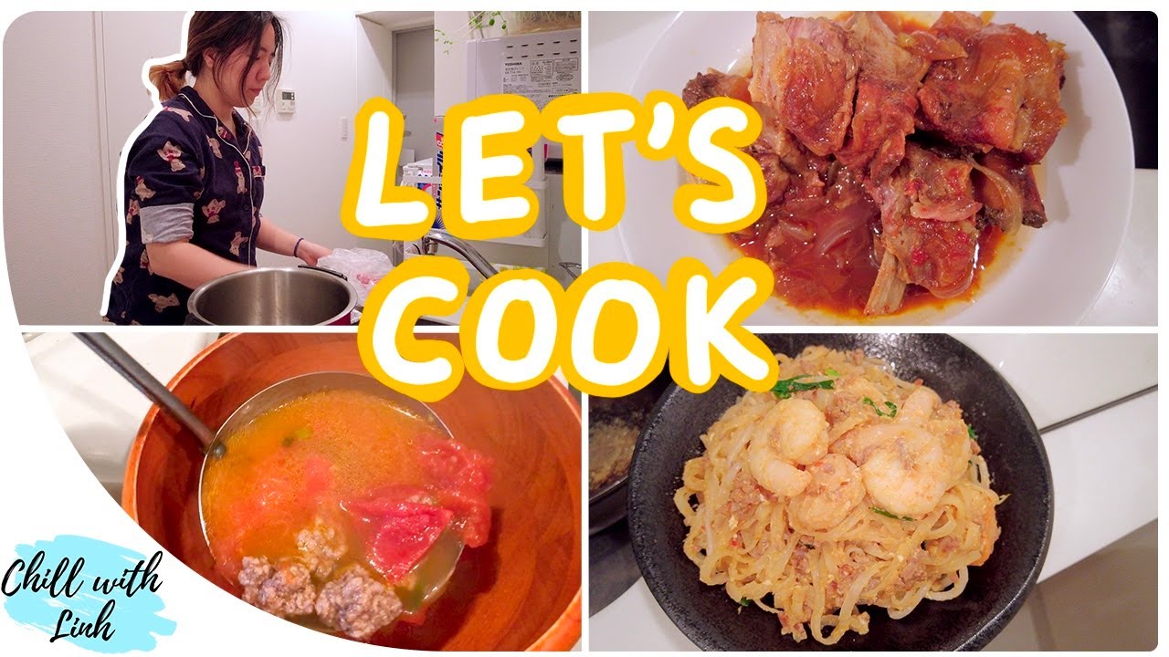Cook with me in Japan | Spare Ribs, Pad Thai, Tomato Soup | Easy Recipes