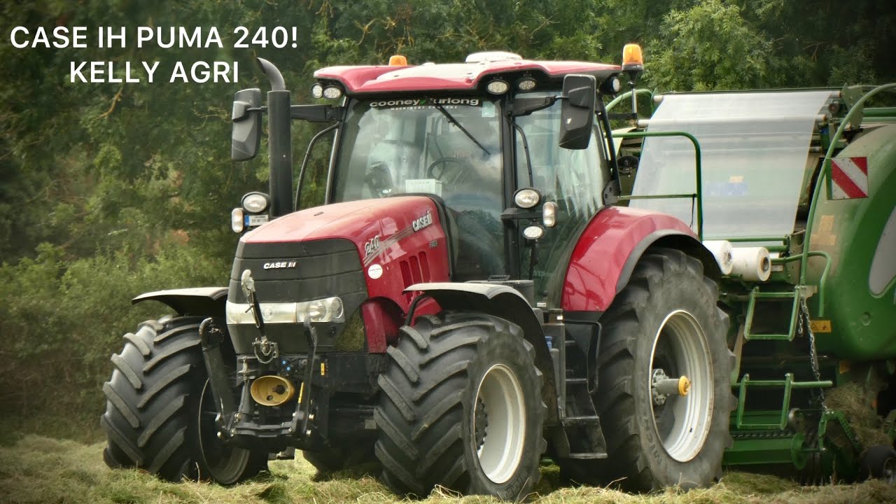 CASE IH PUMA 240 bailing silage ~ KELLY AGRI.