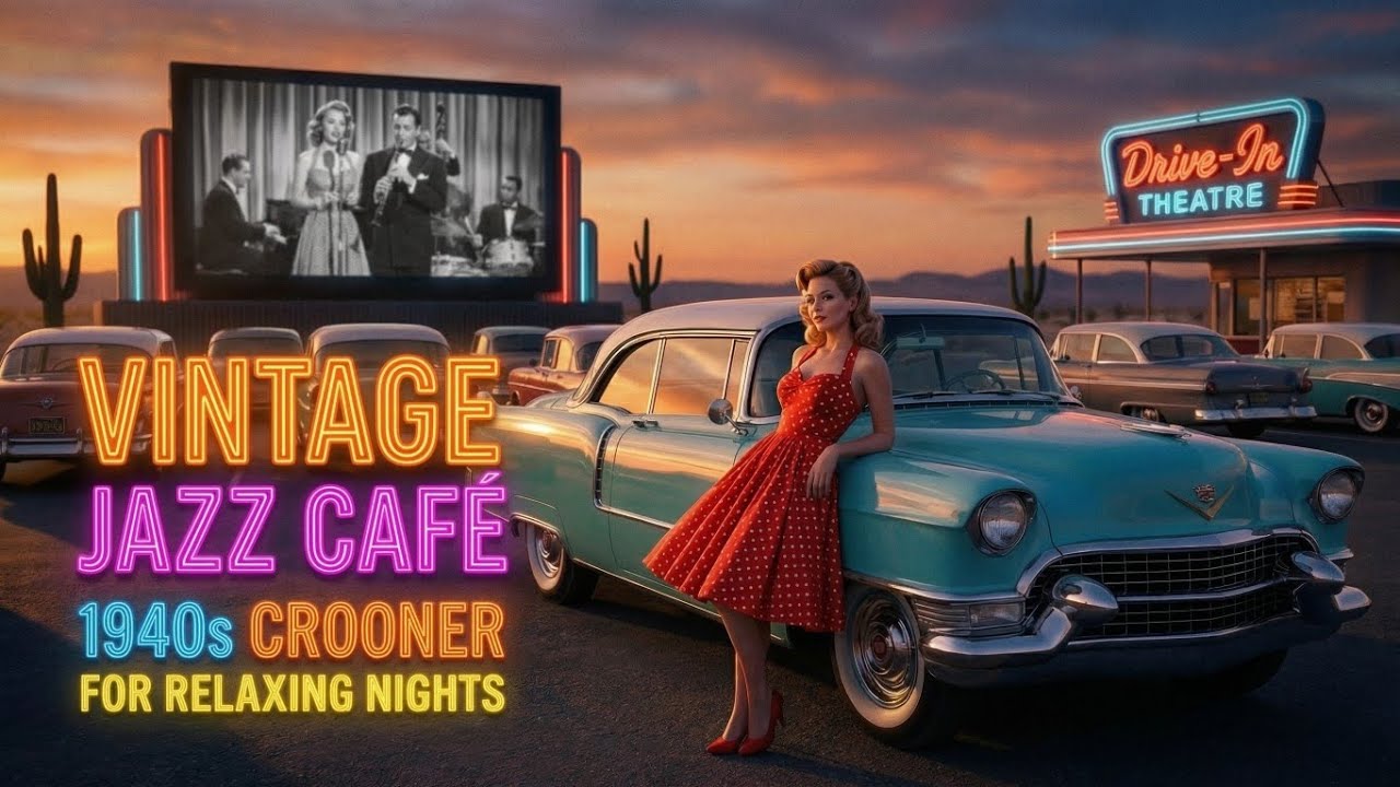 Vintage Jazz/Doo-Wop Café — 1940s Crooner for Relaxing Nights