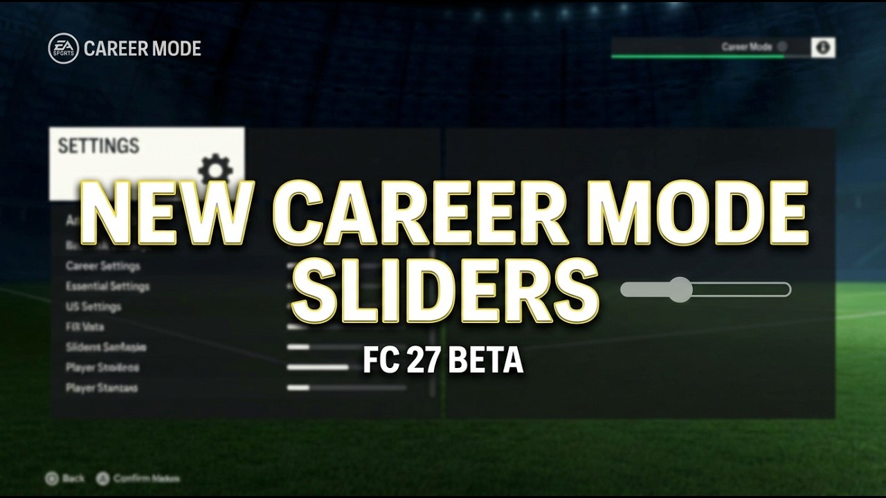 FC 27 Beta | NEW Career Mode Sliders Showcase | 4K | 60FPS