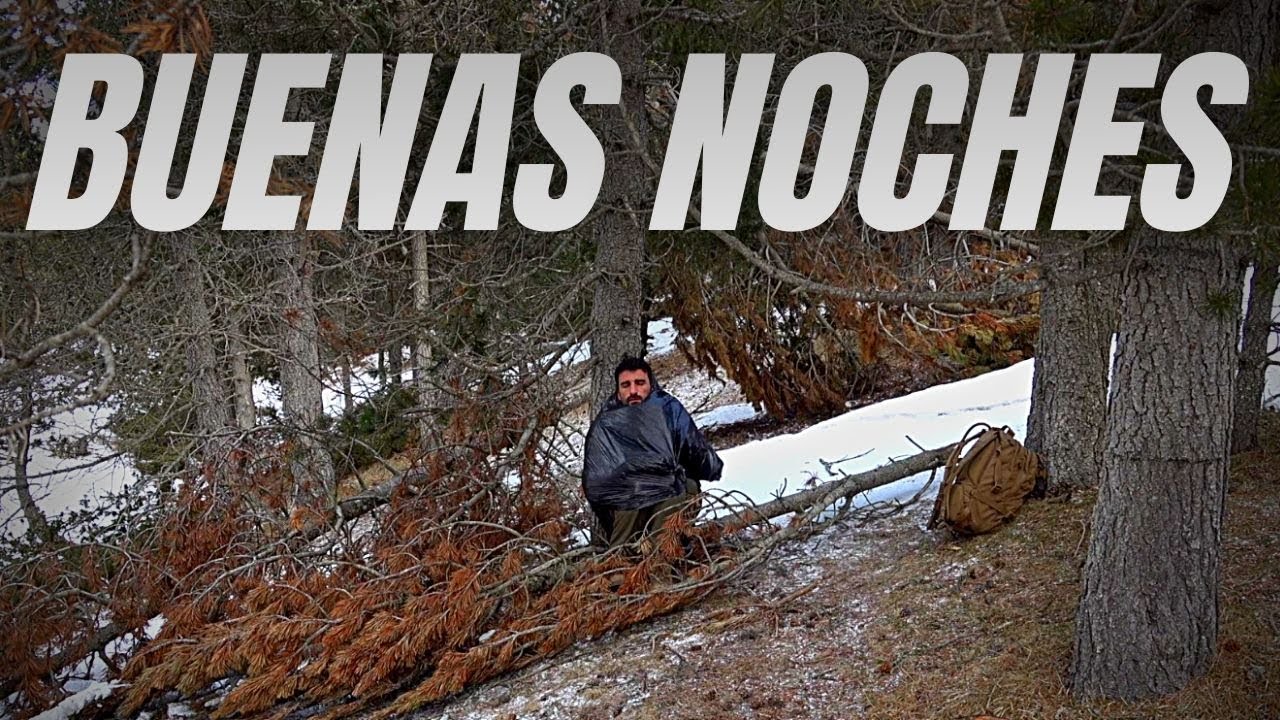 Hacer REFUGIO con BOLSA de BASURA para Pasar la Noche Invernal a la INTEMPERIE