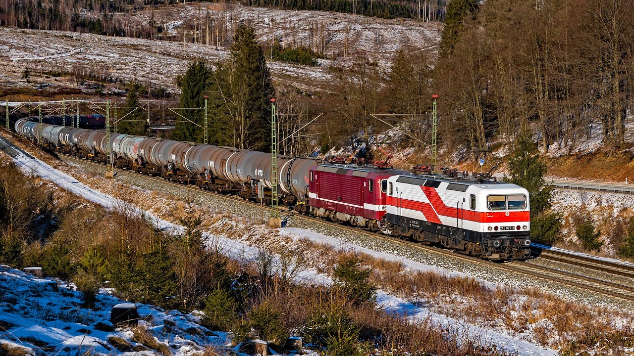Erfurter Bahnservice 143er & 140er Doppel, Flex Stadler EuroDual, BR 156 uvm auf der Frankenwaldbahn