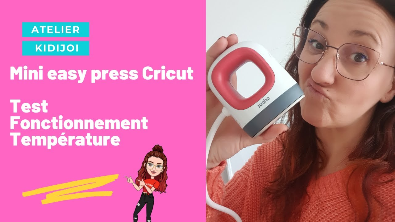 🤔  Test complet de la mini EasyPress de Cricut, à combien chauffe t-elle vraiment?