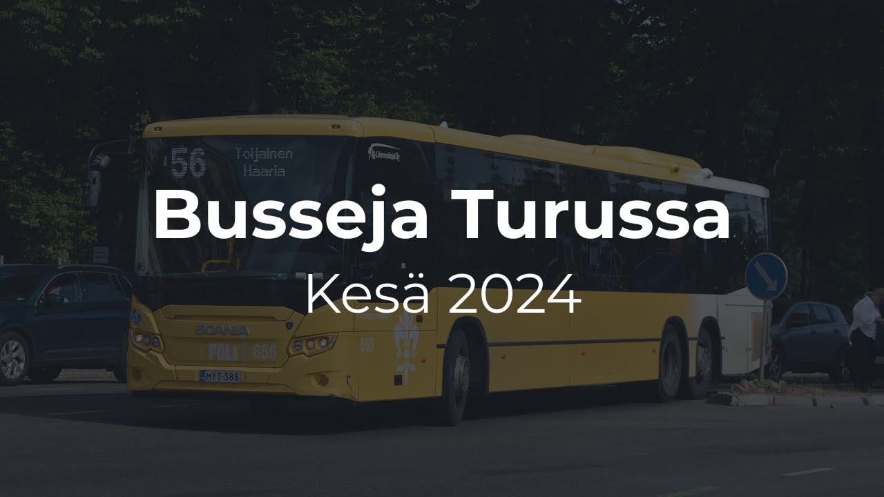 Busseja Turussa Kesä 2024 / Buses in Turku Summer 2024