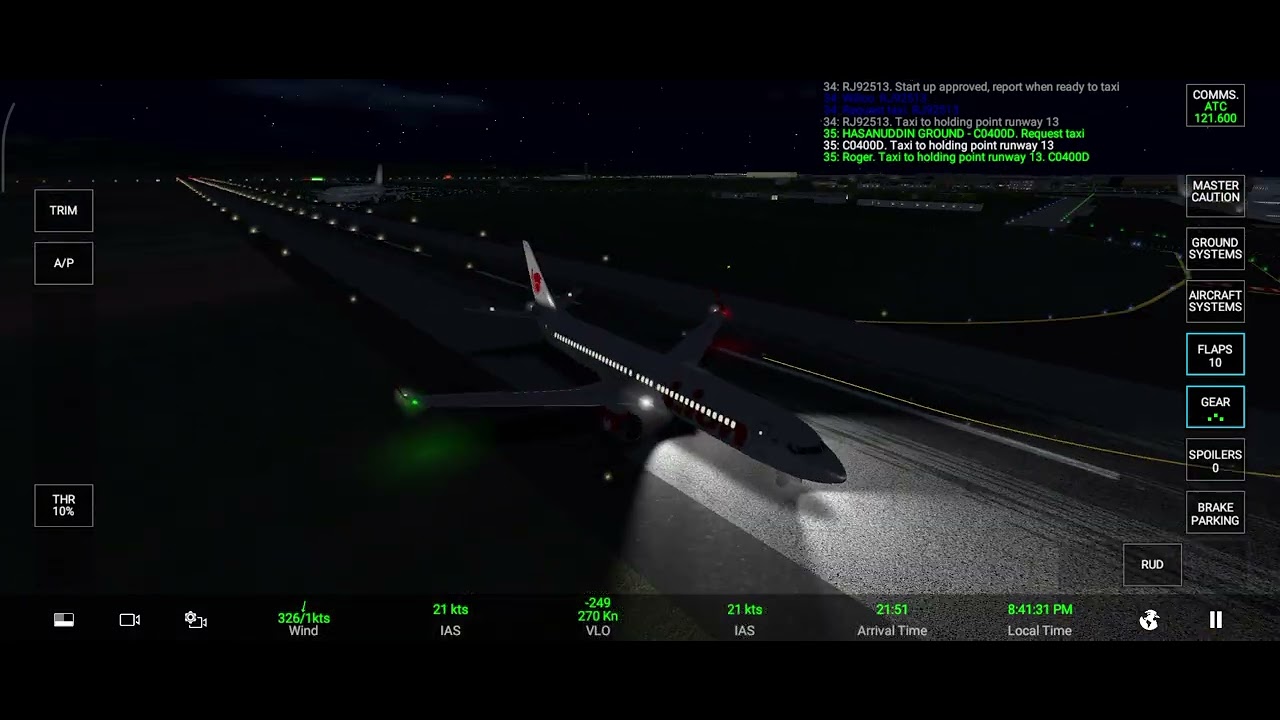 RFS - Real Flight Simulator - Makasser to Jakarta, Indoenesia 🇮🇩||FullFlightB737||LionAir||RealRoute