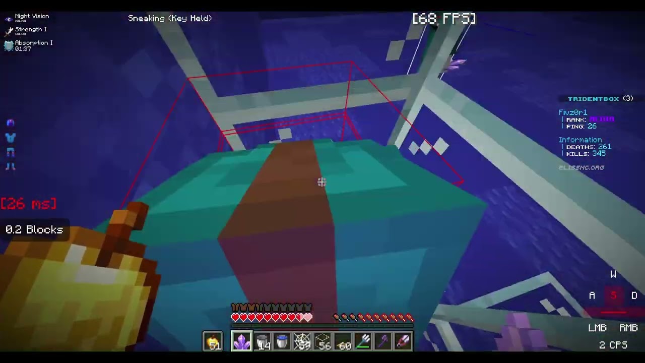 BlissMC TridentBox PRACTICE Montage #minecraft #pvp #practice