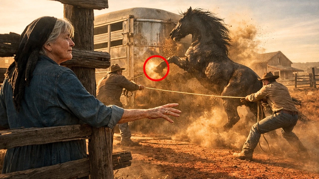 Everyone turned her away, the Blind Widow of the Old Ranch was given a wild horse… and he did this