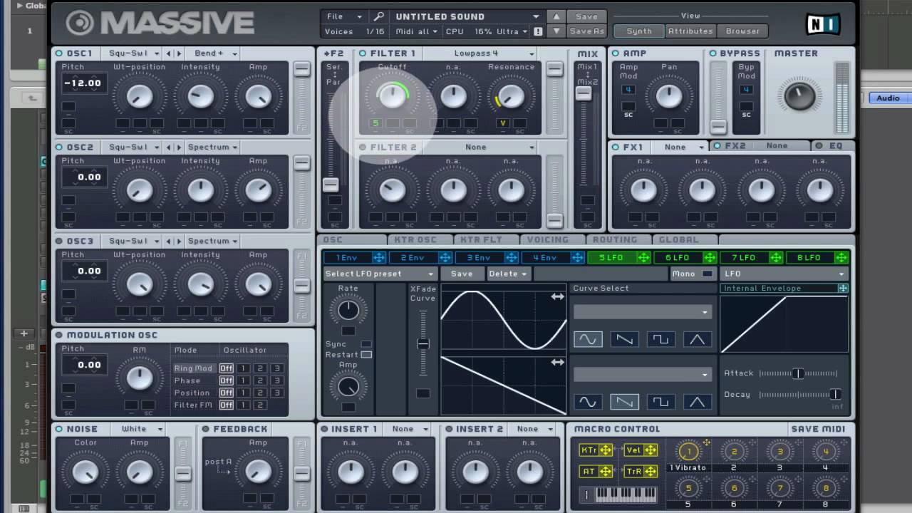 Trifonic:  Synthesis with NIs Massive - Part 2