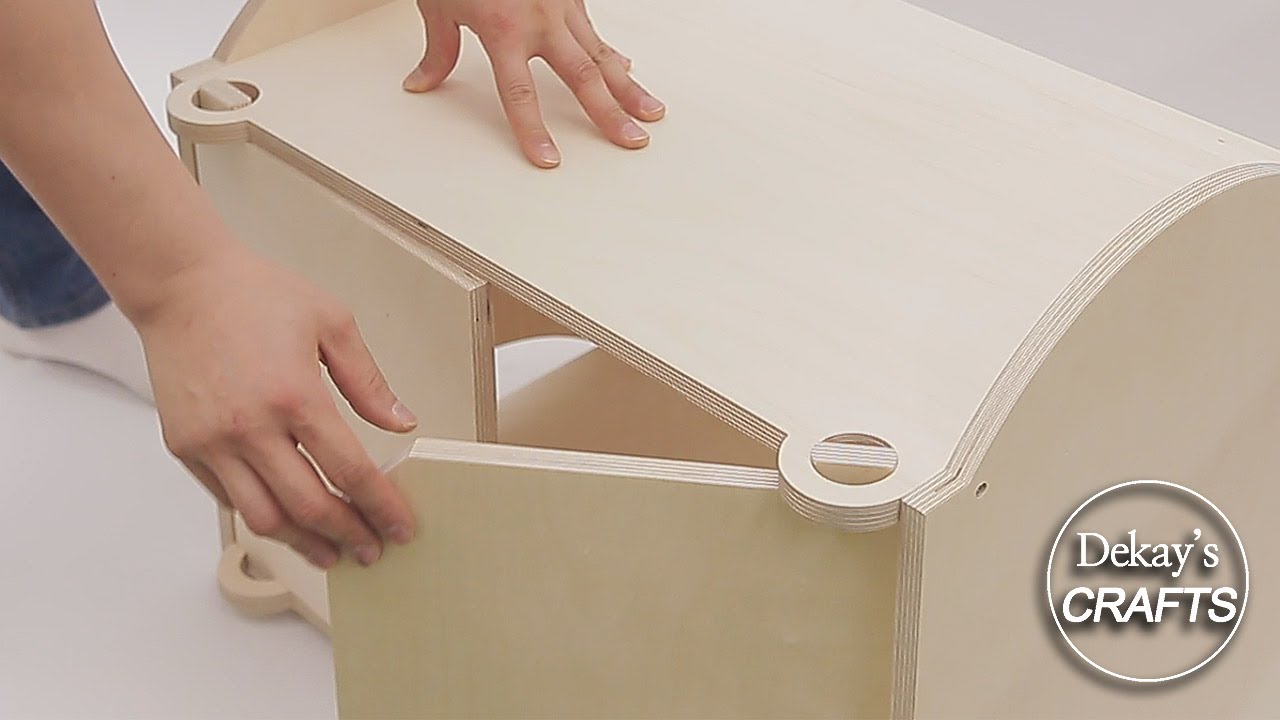Unique furniture hinge idea! stackable cabinets / woodworking