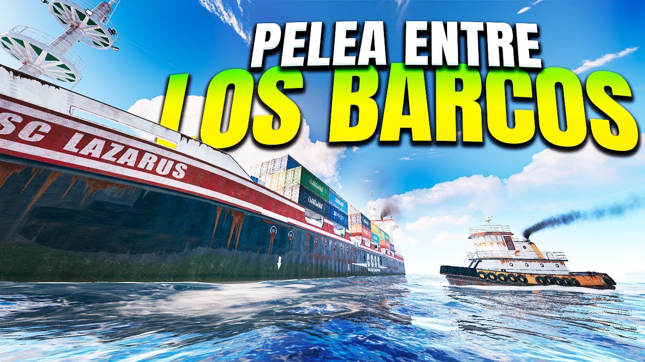 PELEA de BARCOS en RUST - Gameplay español