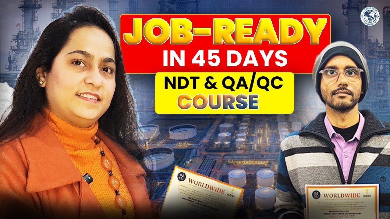 NDT & QAQC Course in 45 days | Job Placement & Opportunities After Training