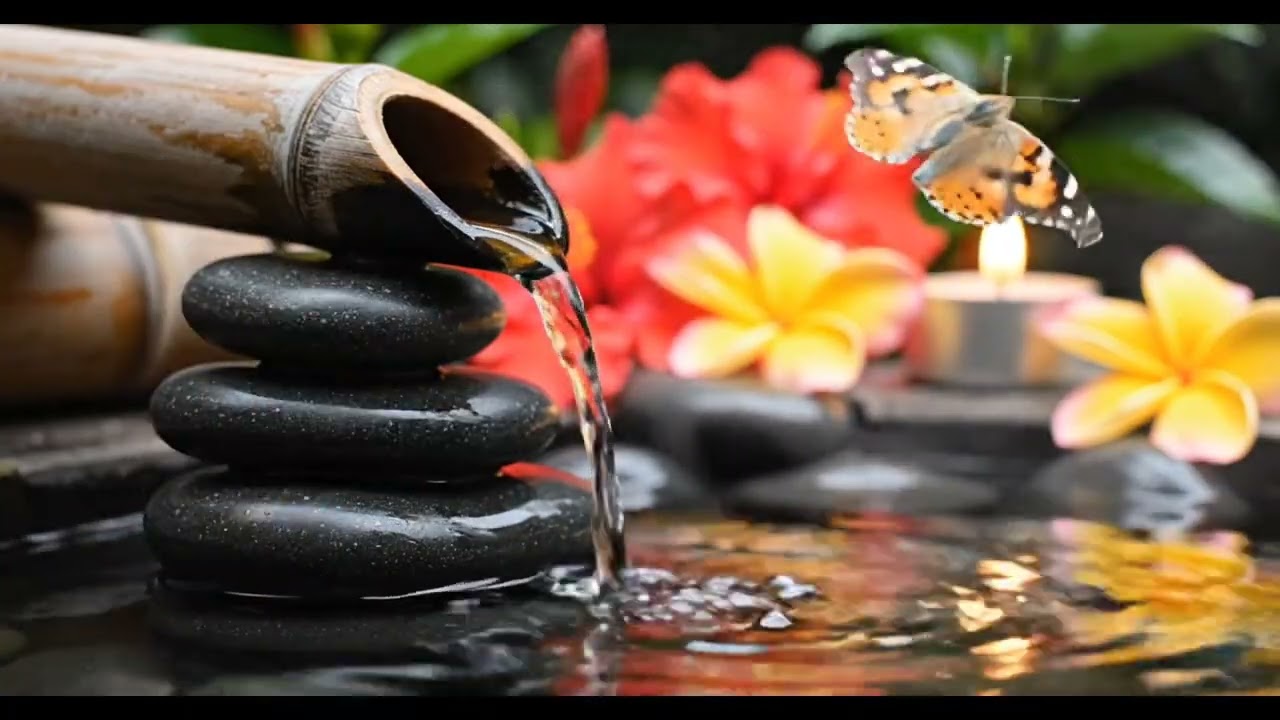 Zen Bamboo Water Flow 🌿 | Relaxing Natural Water Sounds for Calm & Focus
