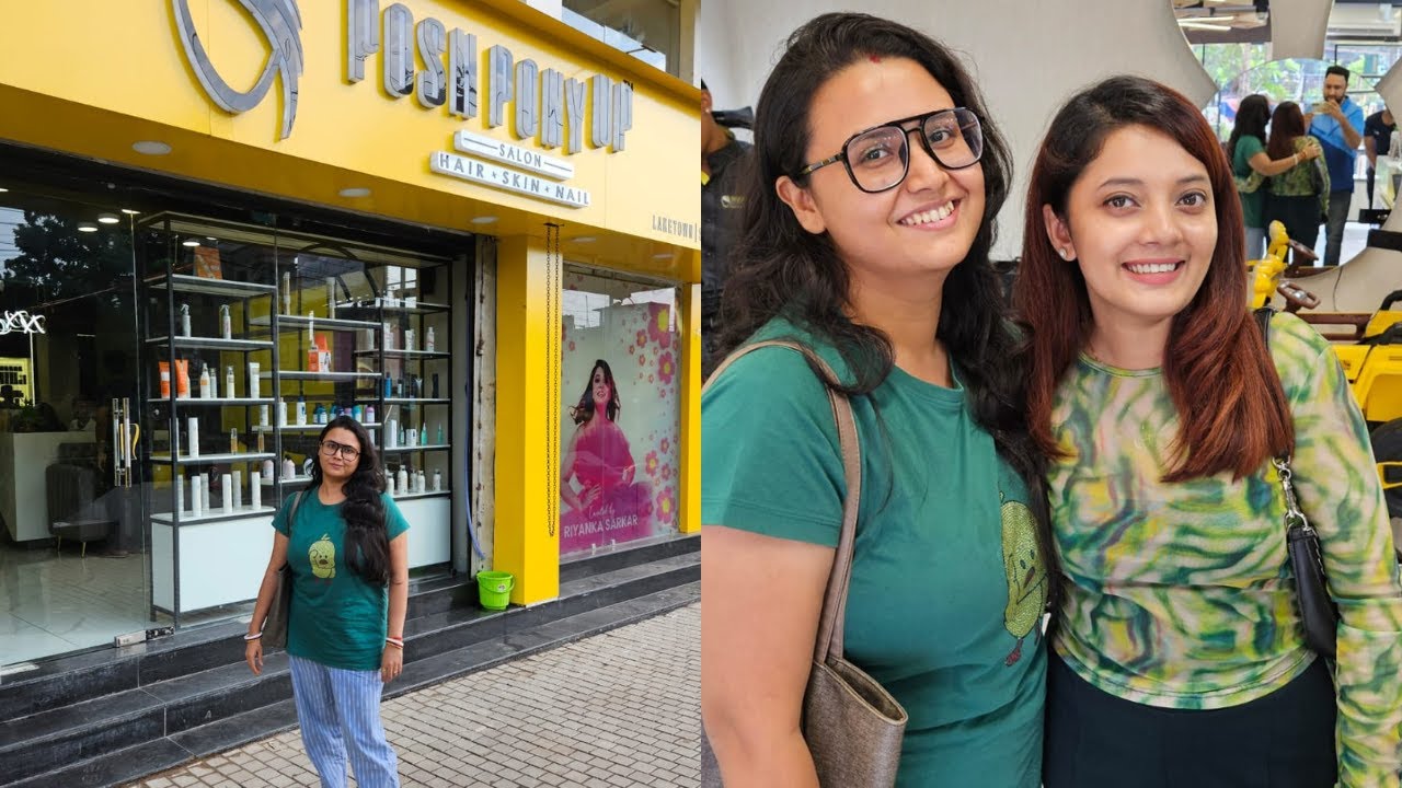 The Posh Palette er নতুন Salon e গিয়ে করলাম পূজোর MakeOver❤️ রইলো Posh PonyUp er detail review😊