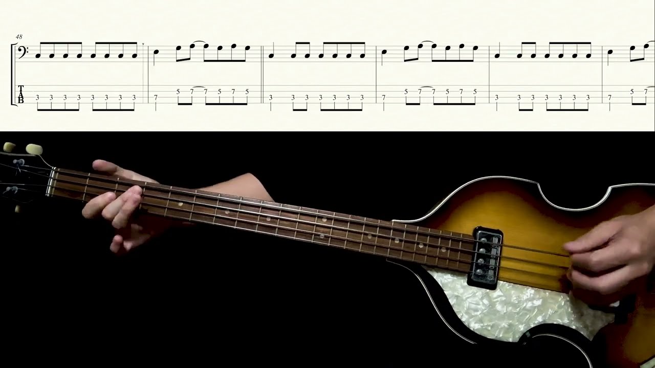 Bass TAB : Slow Down - The Beatles