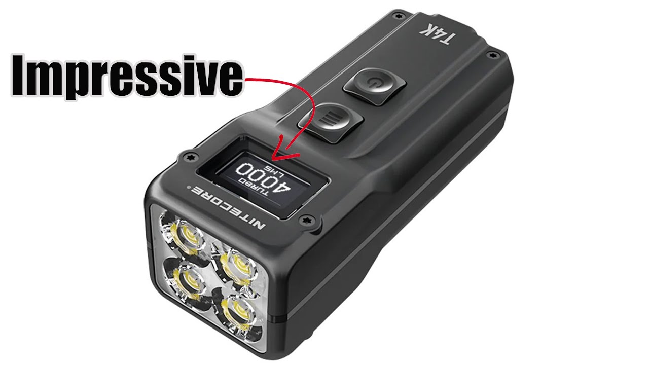 Обзор фонарика-брелока Nitecore T4k 4000 люмен