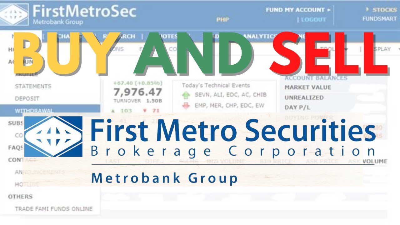 HOW TO BUY AND SELL STOCKS USING FIRST METRO SEC ACCOUNT