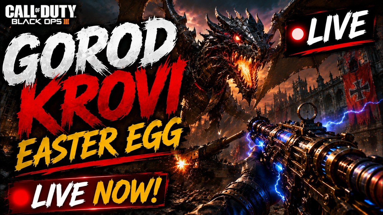 Прохождение пасхалки в Gorod Krovi ПРЯМОЙ ЭФИР! 🔥 Black Ops 3 Zombies