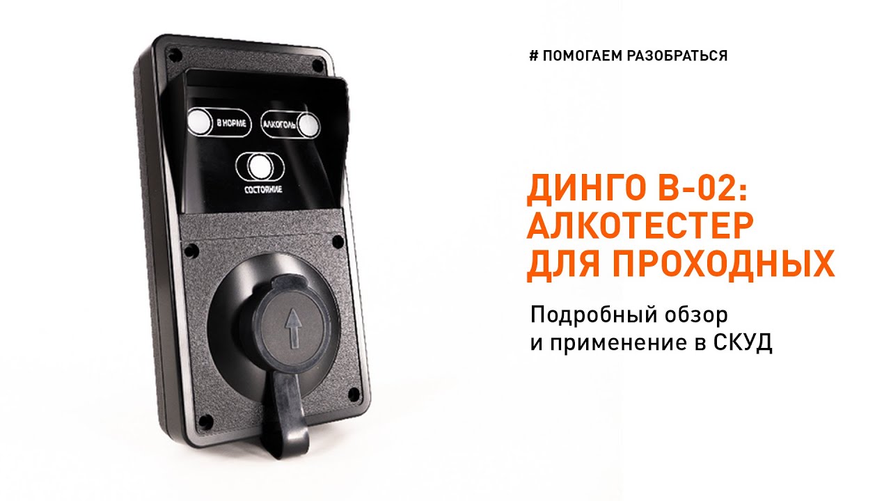 Алкотестер Динго. Обзор алкотестера для СКУД модели B-02