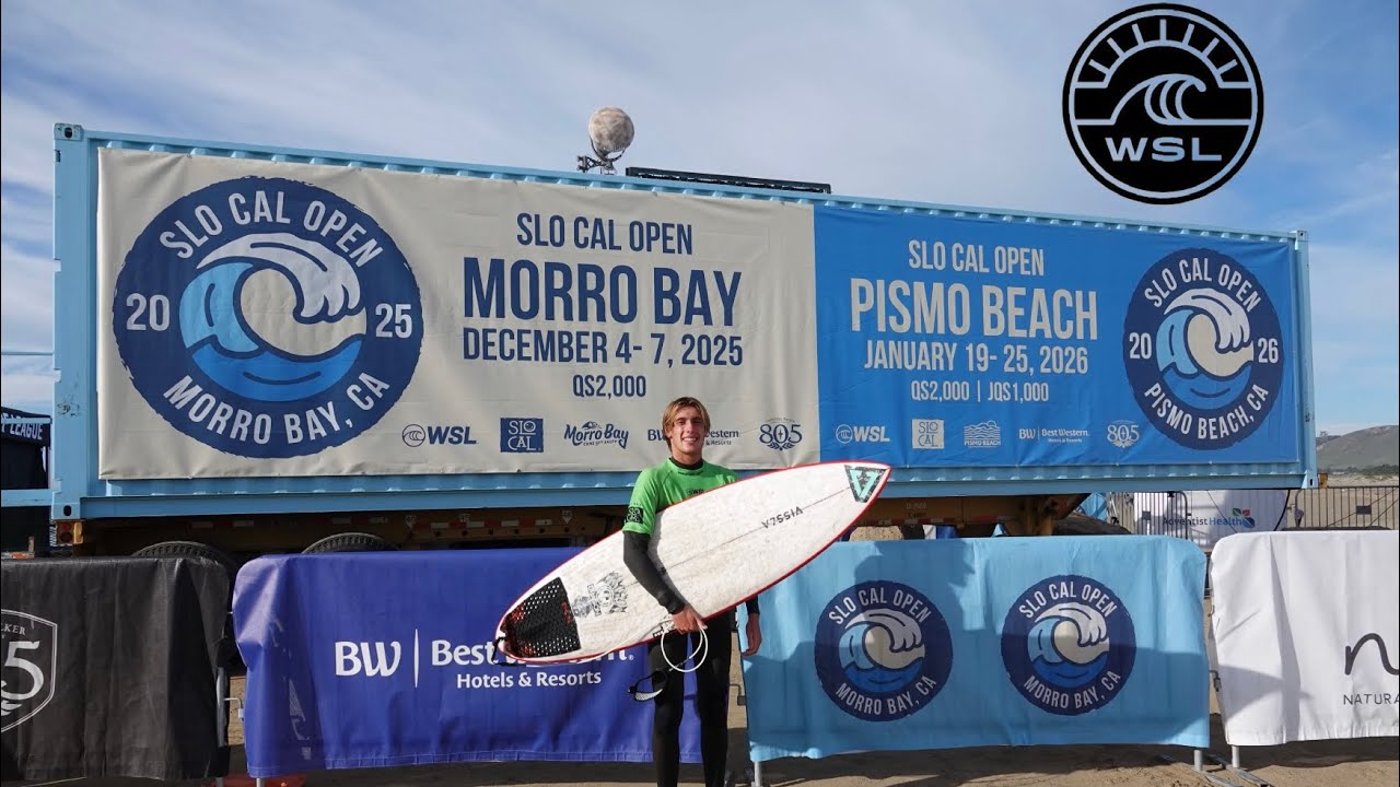 Surfing in my first EVER WSL EVENT in Morro Bay!!