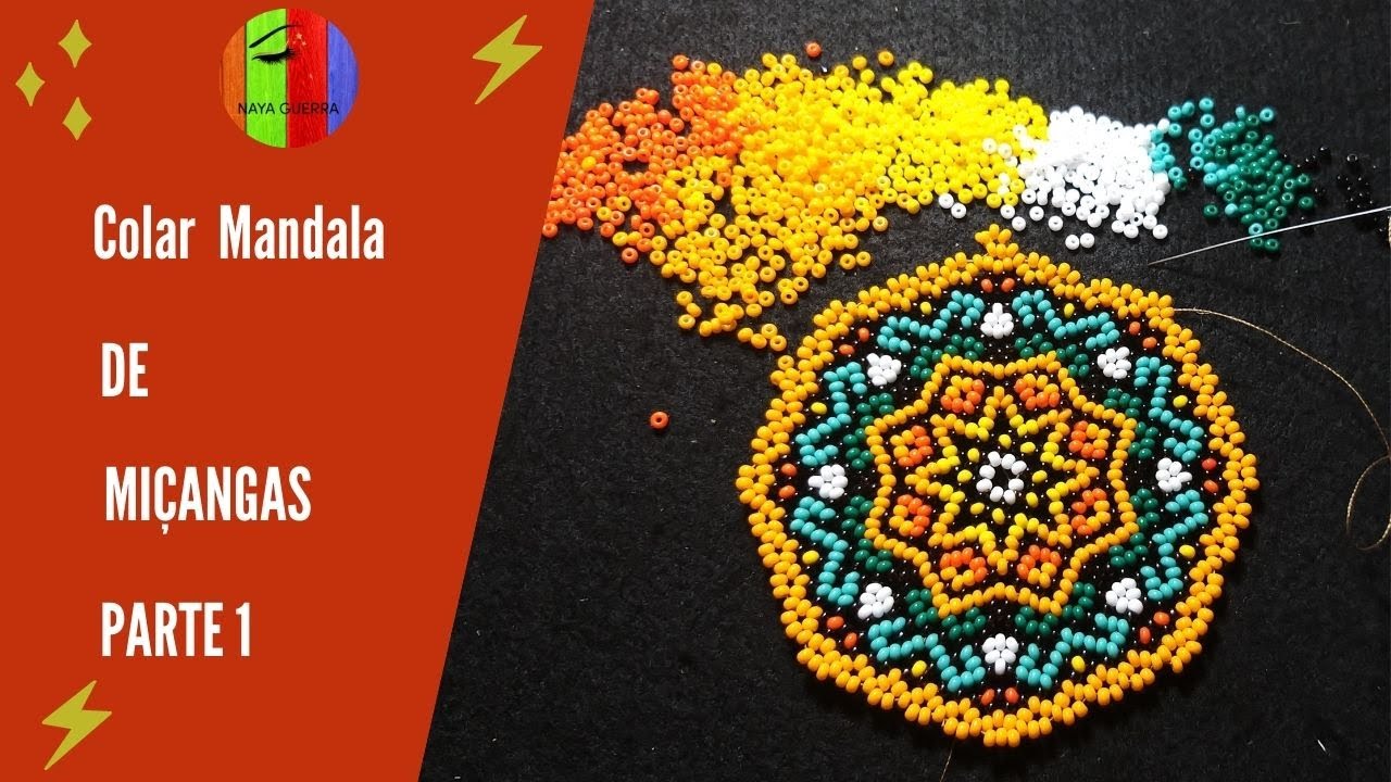 Colar Mandala de miçangas - passo à passo - parte 1