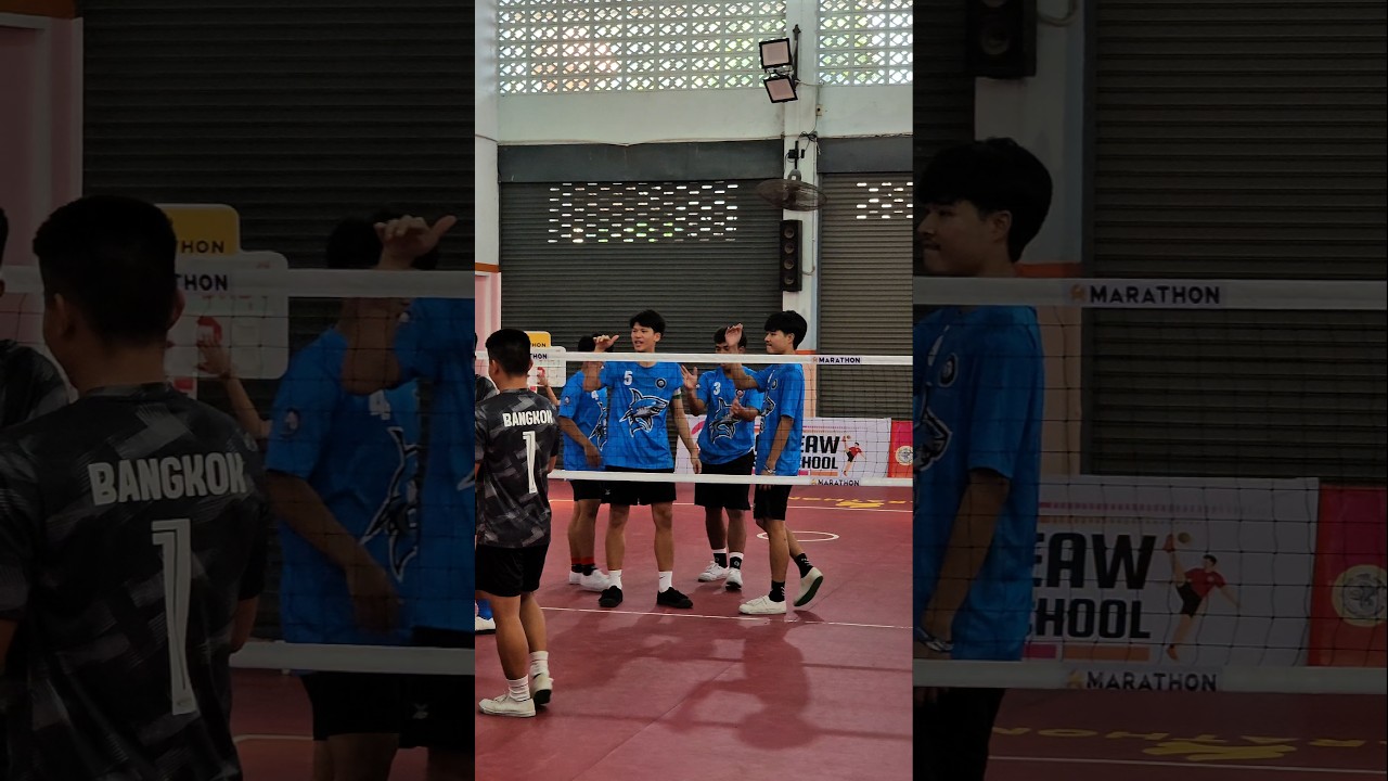 จัดมาแบบตึงๆหน่อยวัยรุ่น เดี่ยวอาจารย์จะปรับทัศนะคติเอง 😆ชลบุรี vs กรุงเทพฯ ตะกร้อ 4คน 