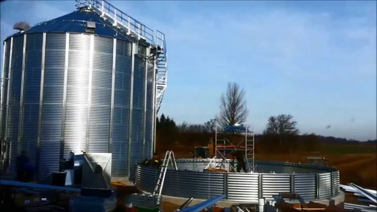 Efficient grain silo installation by Inter-Silo team in 2014
