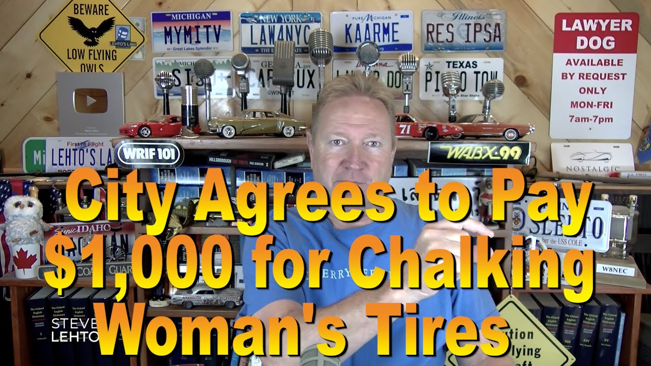 City Agrees to Pay $1,000 for Chalking Woman's Tires
