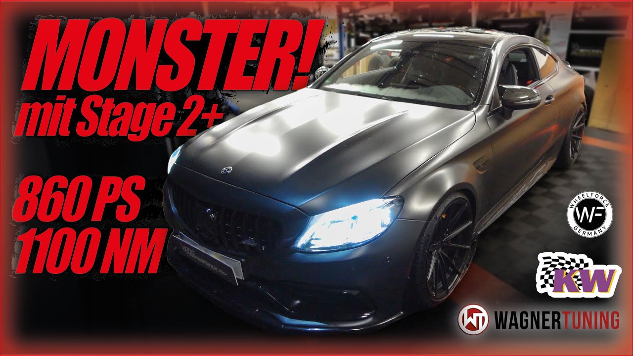 Stage 2+ + UPGRADE TURBOS + KW Federn + 20 Zoll passend für MONSTER C63 AMG Coupe 860PS  1100NM