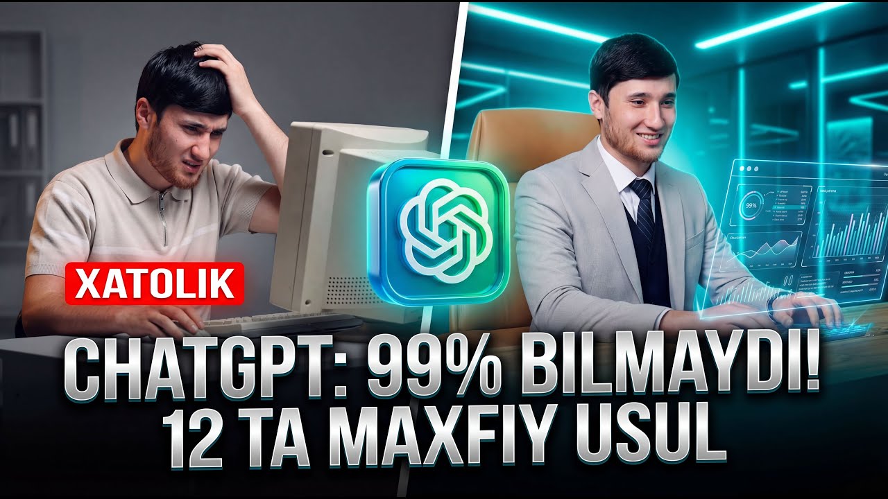 ChatGPT’ni Bo'ysundirish: 12 ta Effektli Prompt (2026) | Rashidkhon AI