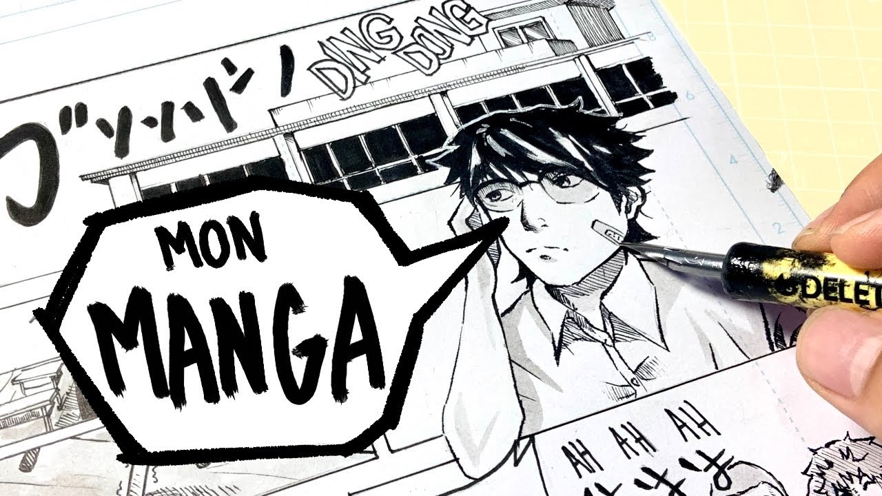 Je DESSINE la PREMIERE PLANCHE de mon MANGA !! ✍🏻 (mon nouveau projet)