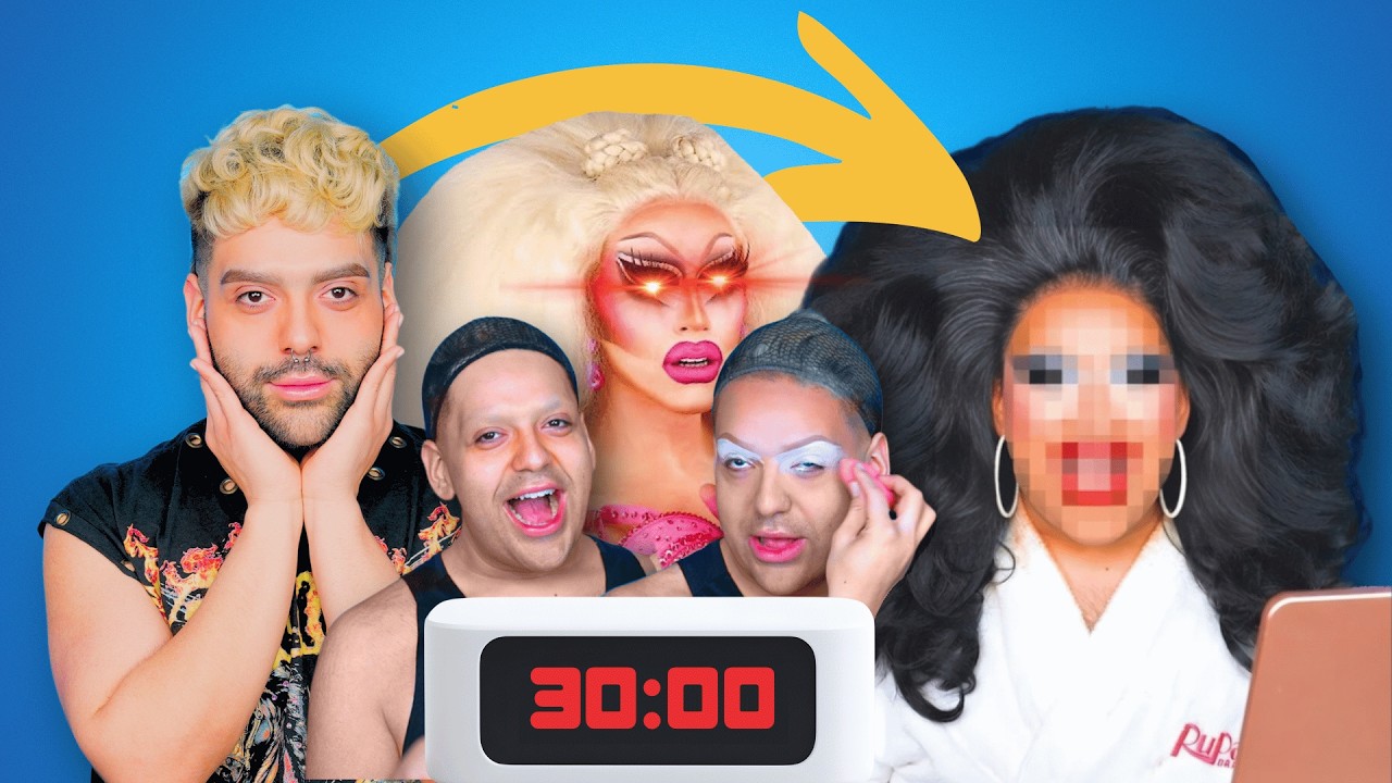 Facing Off Against TRIXIE MATTEL! (30 Minute Makeup Challenge)